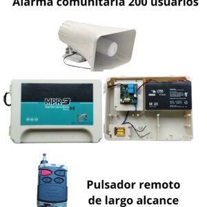 Alarma Comunitaria para 100 usuarios